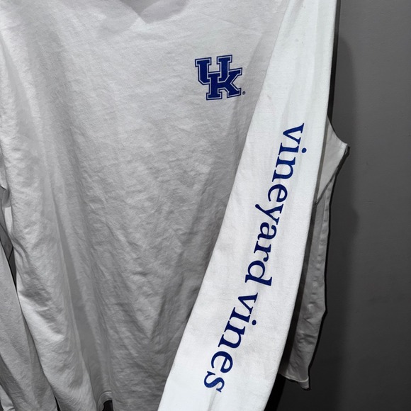 Vineyard Vines Men's Long Sleeve Hooded T-Shirt UK Kentucky Wildcats Graphic L - Picture 6 of 9